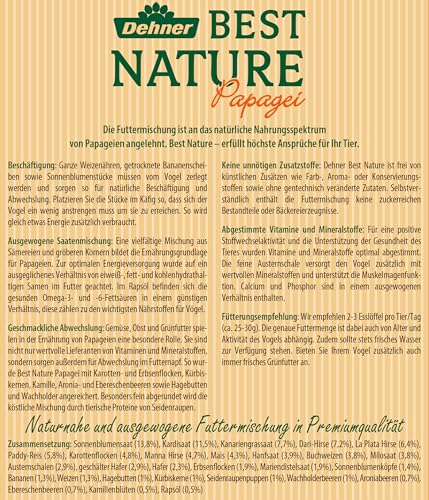 Dehner Best Nature Papageienfutter 2,5 kg vitaminreich