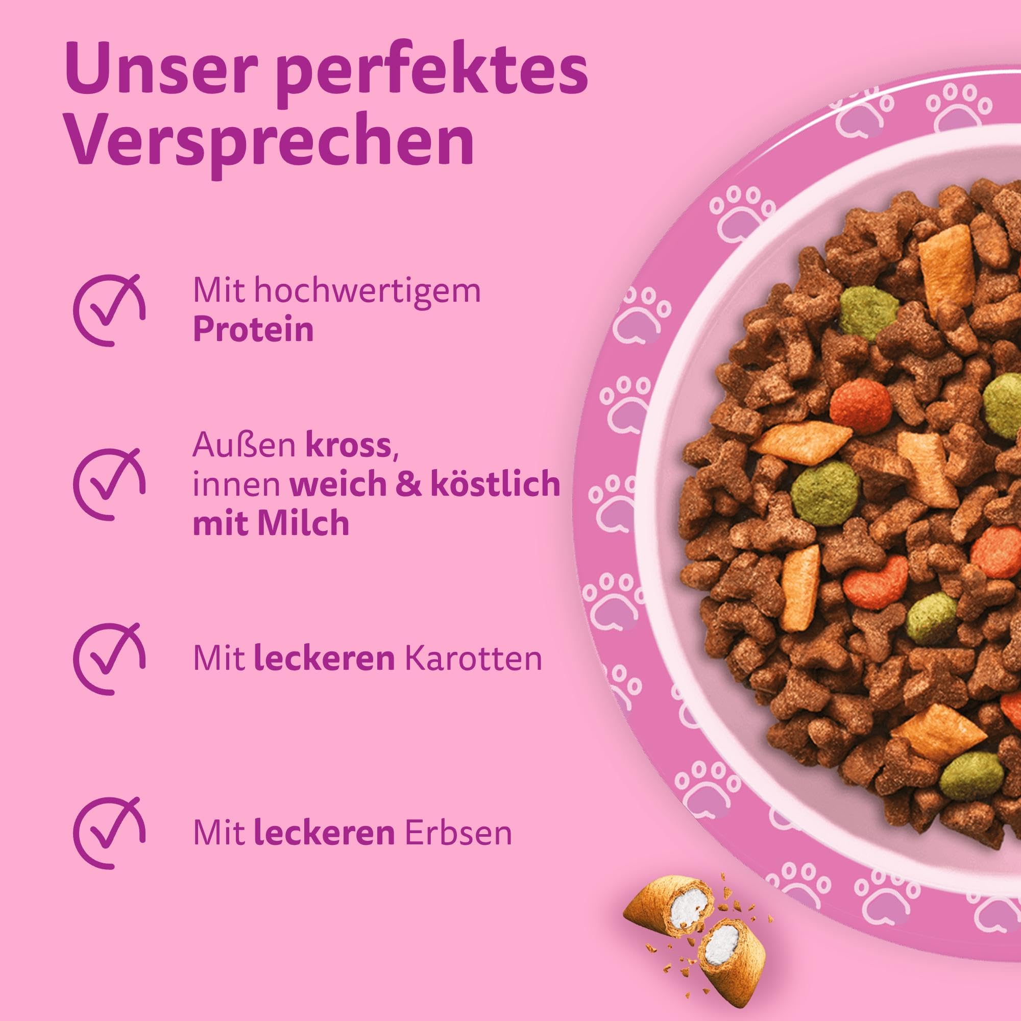 Whiskas Junior Trockenfutter Huhn 6x1,9kg für Kitten