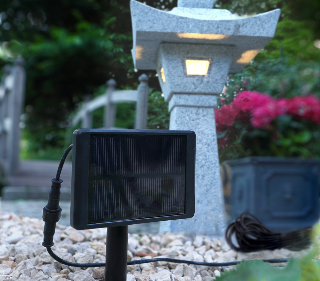 Dehner Premium Lovely Solar LED-Leuchte schwarz weißes Licht