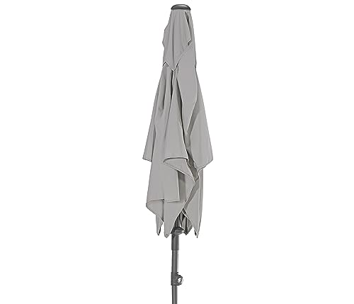 Dehner Andros Sonnenschirm 210x150 braun UV80+ knickbar