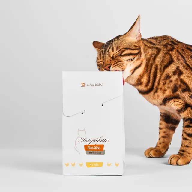 Lucky-Kitty Filet-Sticks Huhn Katzensnack 4 Stück