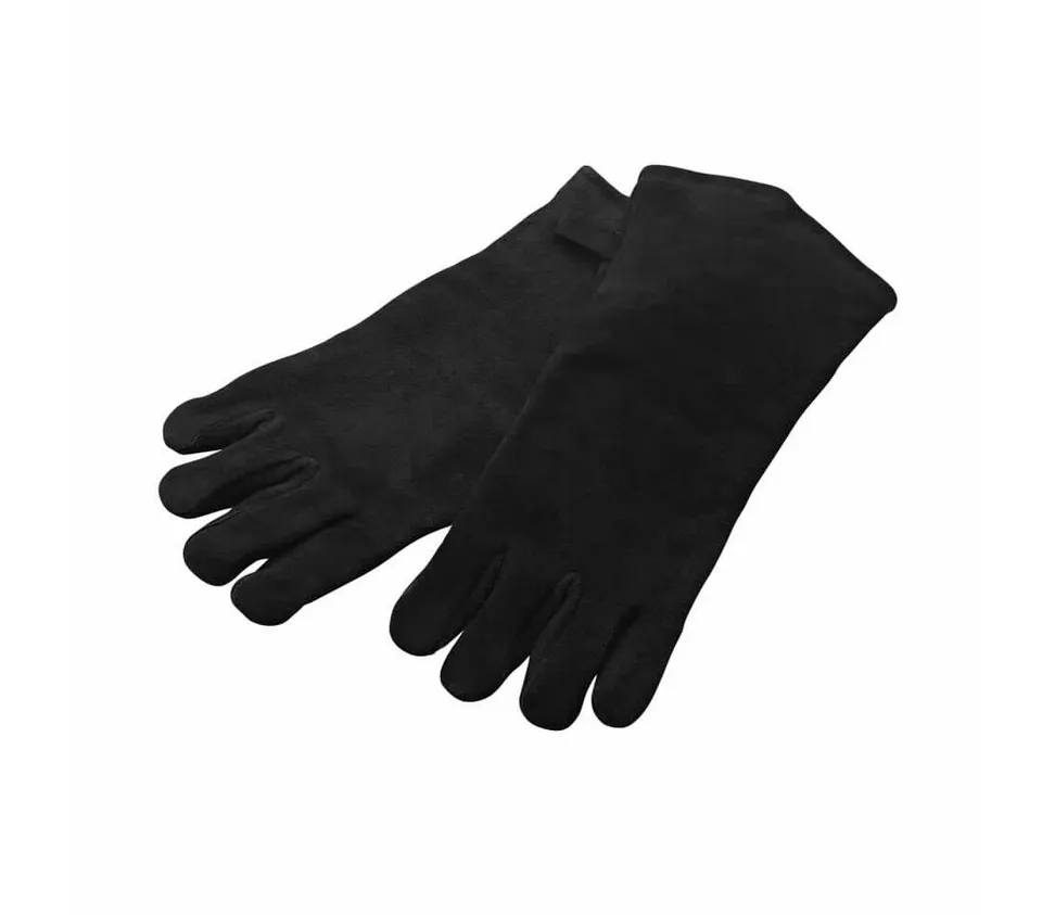 Dehner Living Grillhandschuhe Leder schwarz 38 cm Hitzeschutz
