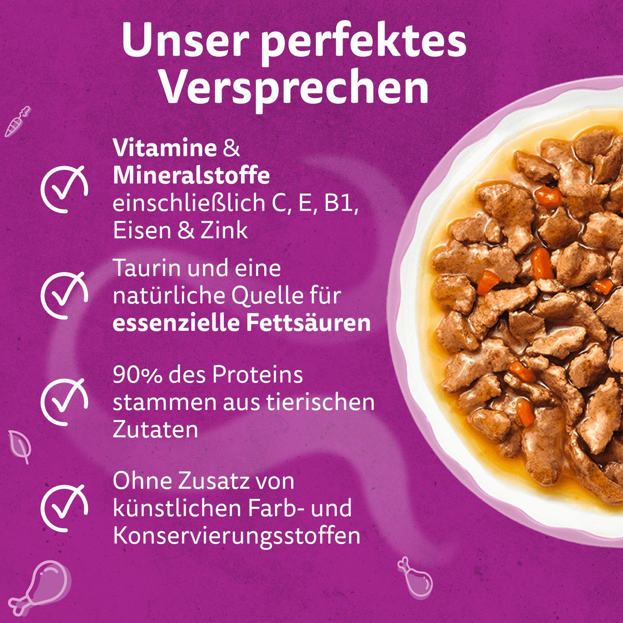 Whiskas Aromatic Gemischte Auswahl Nassfutter 48x85g Sauce