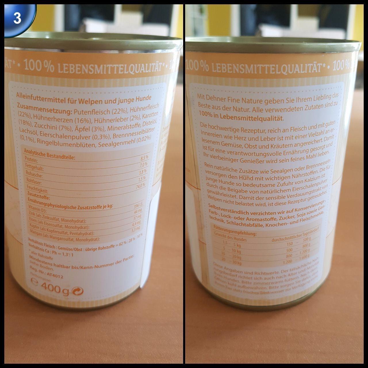 Dehner Fine Nature Nassfutter Geflügel 6x800g Hund
