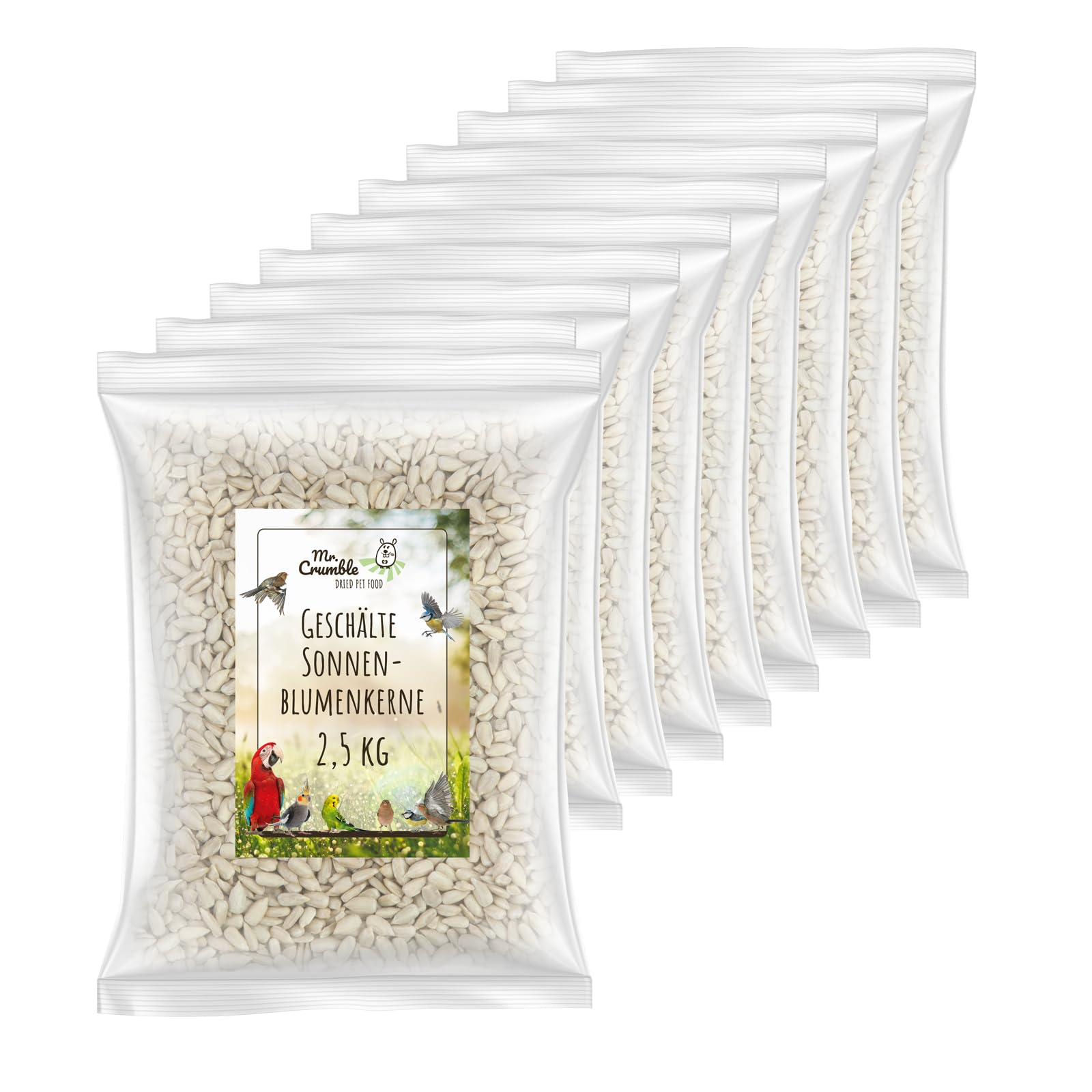 Mr. Crumble Sonnenblumenkerne Vogelfutter 2,5kg geschält