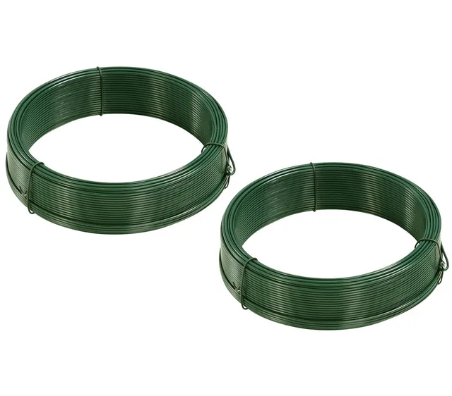 Dehner Bindedraht 2er Set 50m 2,0mm dunkelgrün