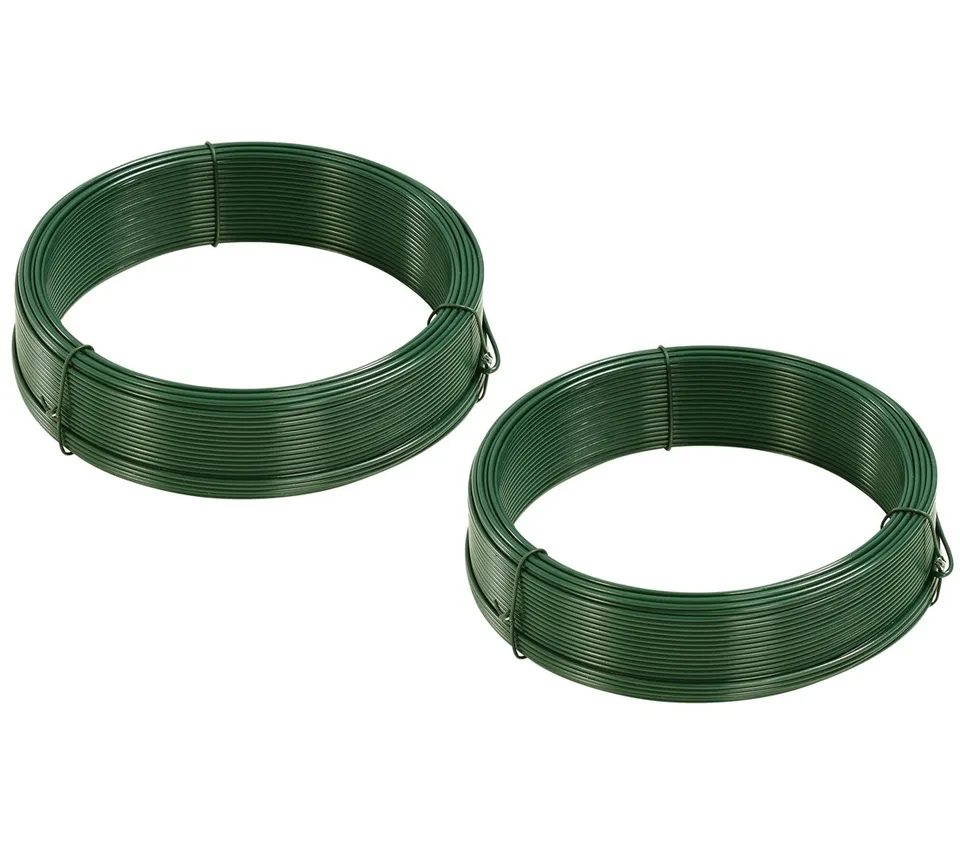 Dehner Bindedraht 2er Set 50m 2,0mm dunkelgrün