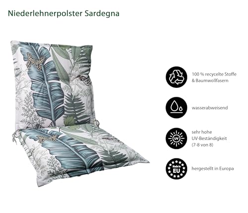 Dehner Sardegna Niederlehnerpolster hellgrau 50 cm