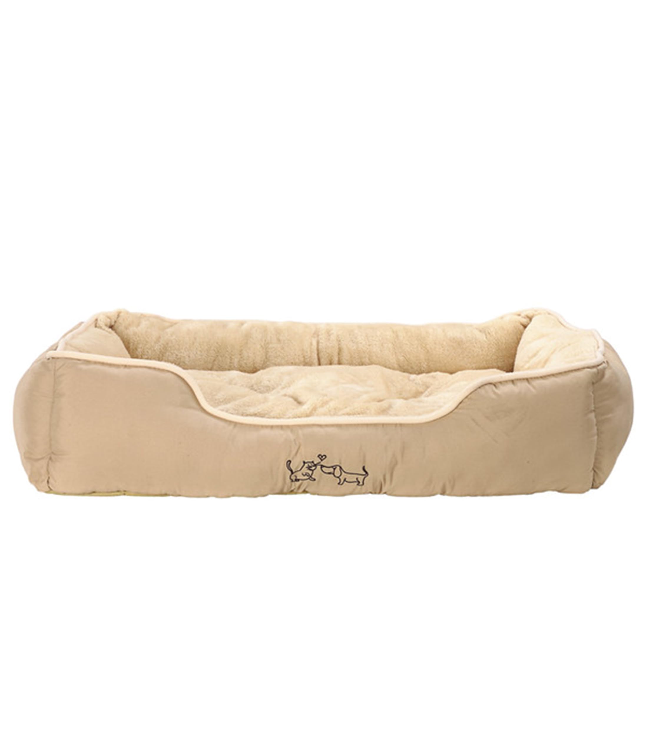 Dehner Lieblinge Sammy Hundebett beige 61x48x18 waschbar