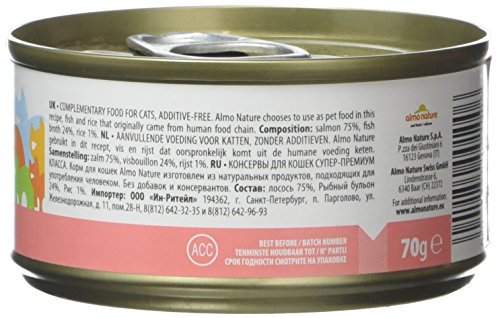 Almo Nature HFC Jelly Nassfutter Lachs 24x70g glutenfrei