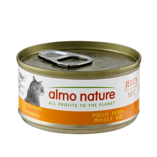 Almo Nature HFC Jelly Huhn Nassfutter 24x70g Monoprotein