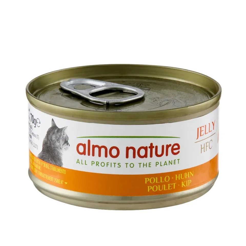 Almo Nature HFC Jelly Huhn Nassfutter 24x70g Monoprotein