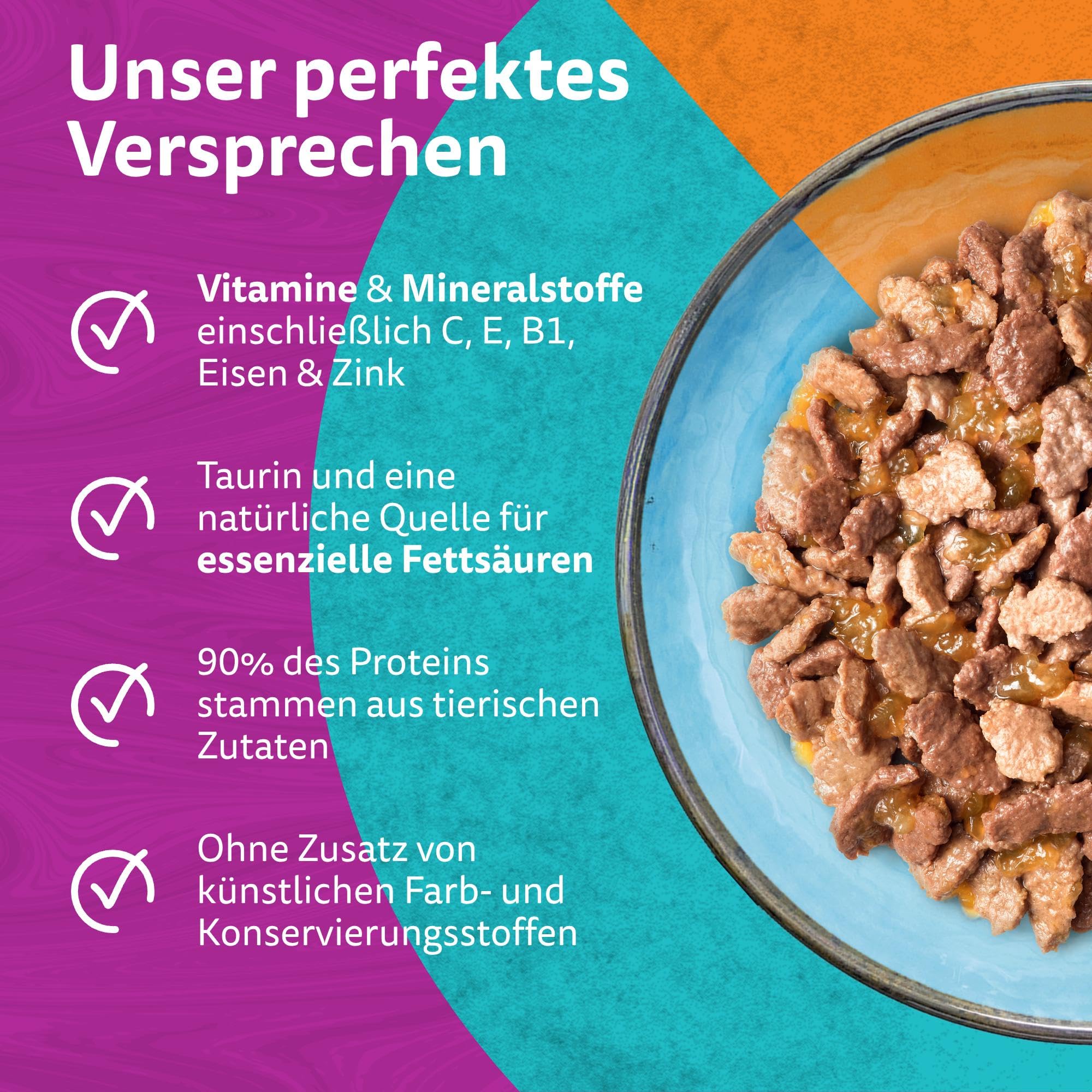 Whiskas Tasty Duo Nassfutter Surf & Turf Gelee 84x85g