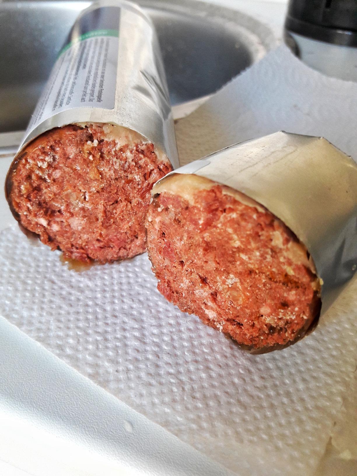 Dehner Premium Fleischwurst Hundefutter Büffel 2,98 kg getreidefrei