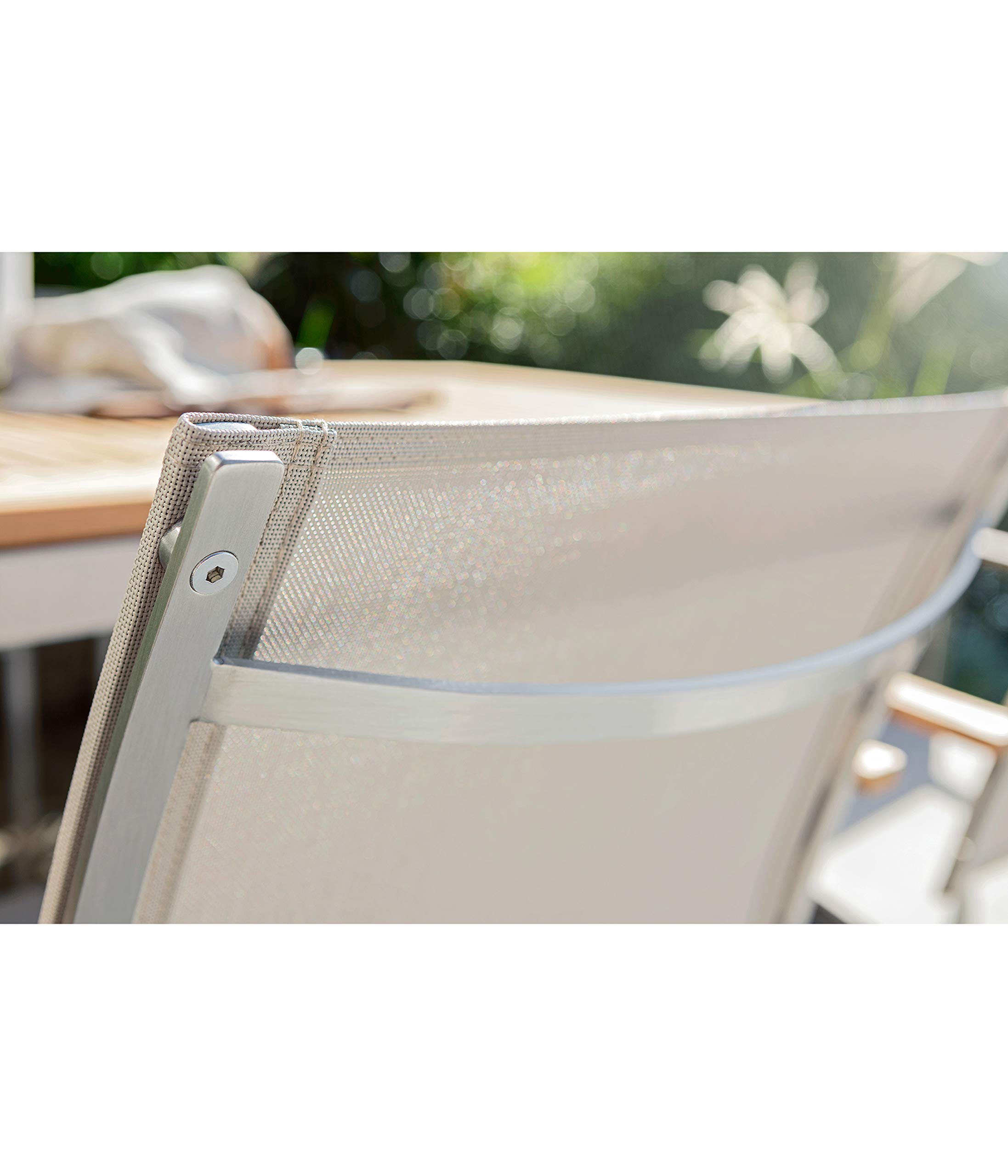 Dehner Premium Toulouse Stapelstuhl hellbraun FSC-Teak