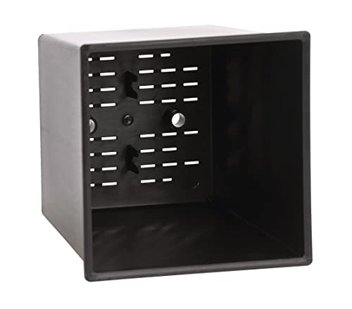 Dehner Elise Pflanztopf Selbstbewässerung schwarz-matt 26 cm