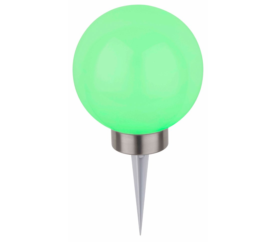 Dehner Solarleuchte Kugel 2er-Set Ø 20+15 cm Farbwechsel