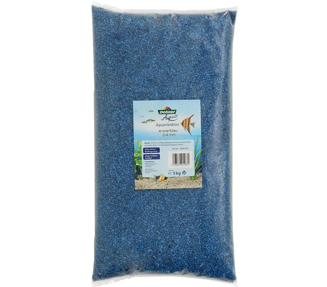 Dehner Aqua Aquarienkies 2-4mm 5kg enzianblau
