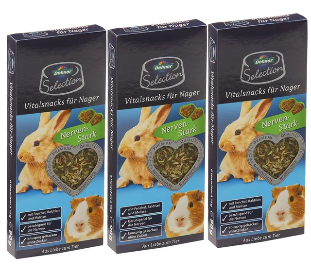 Dehner Selection Nagersnack Nerven-Snack 3x90g zuckerfrei