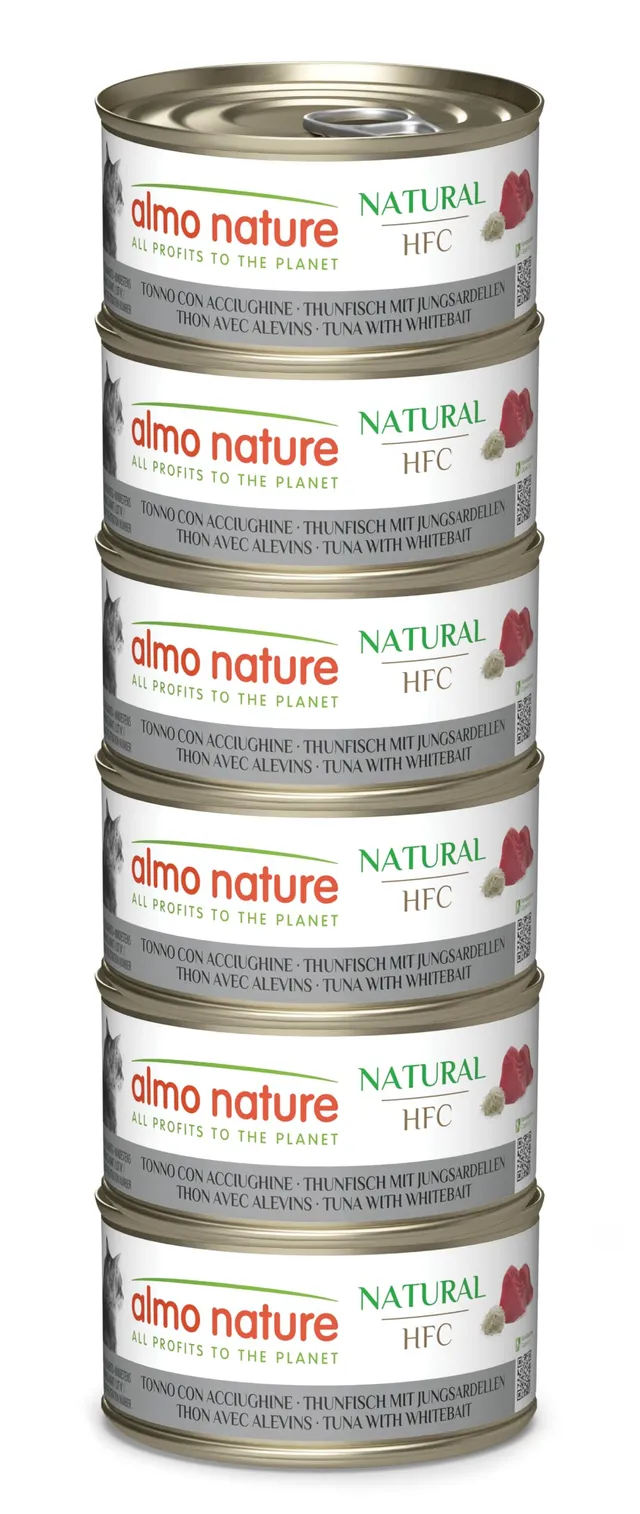 Almo Nature HFC Natural Nassfutter Thunfisch 6x70g glutenfrei