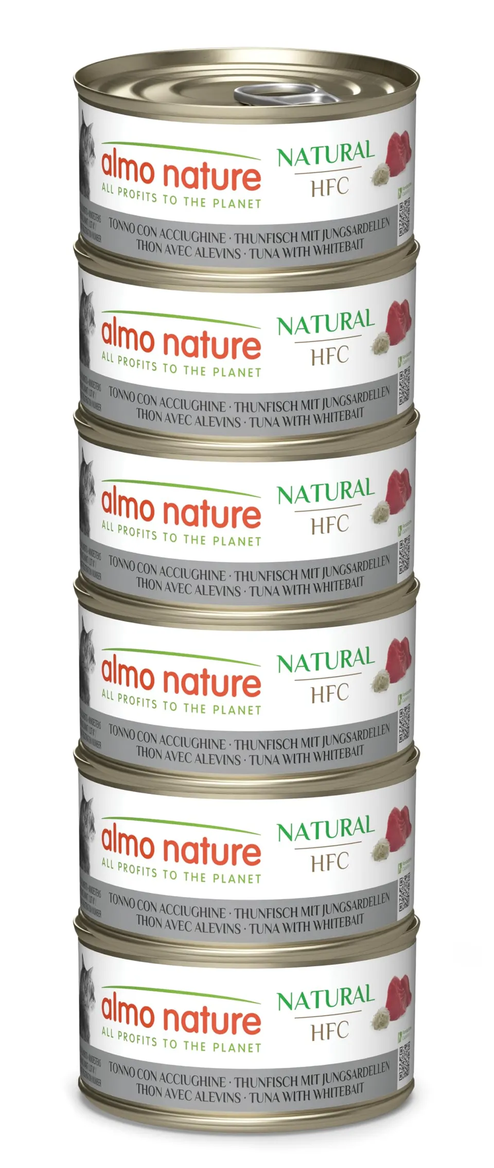 Almo Nature HFC Natural Nassfutter Thunfisch 6x70g glutenfrei