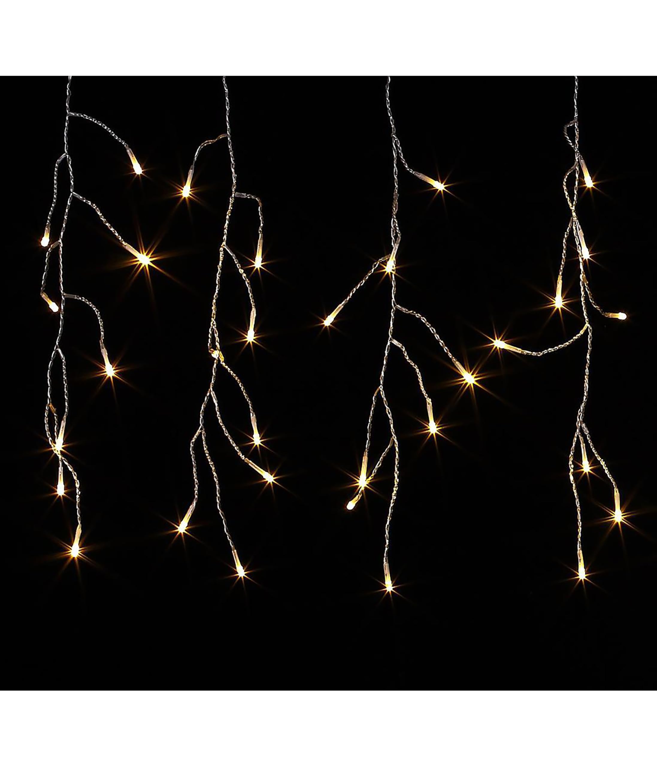 Dehner LED-Lichtervorhang 165 cm 192 LEDs warmweiß