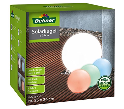 Dehner Living Solarleuchte Kugel 30cm Farbwechsel
