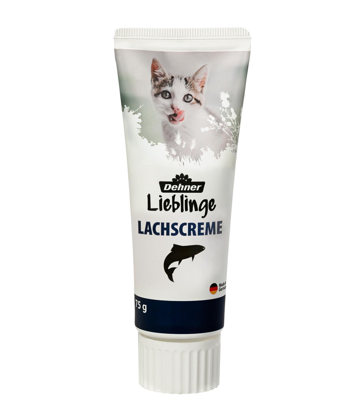 Dehner Lieblinge Katzensnack Lachscreme 6x75g zuckerfrei