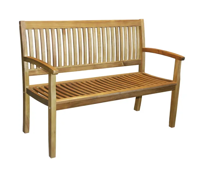 Dehner Cardiff Gartenbank 2-Sitzer 120 cm Akazie natur