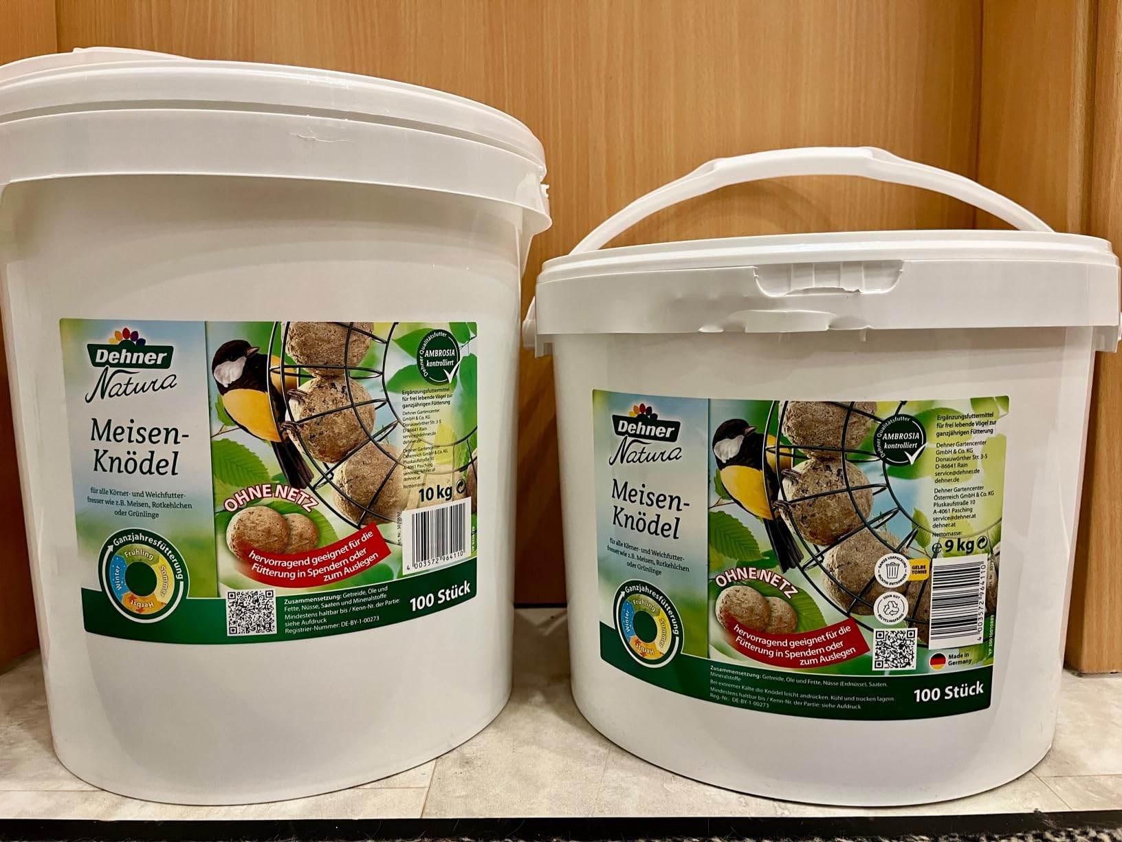 Dehner Natura Meisenknödel o. Netz Nuss 100x90g