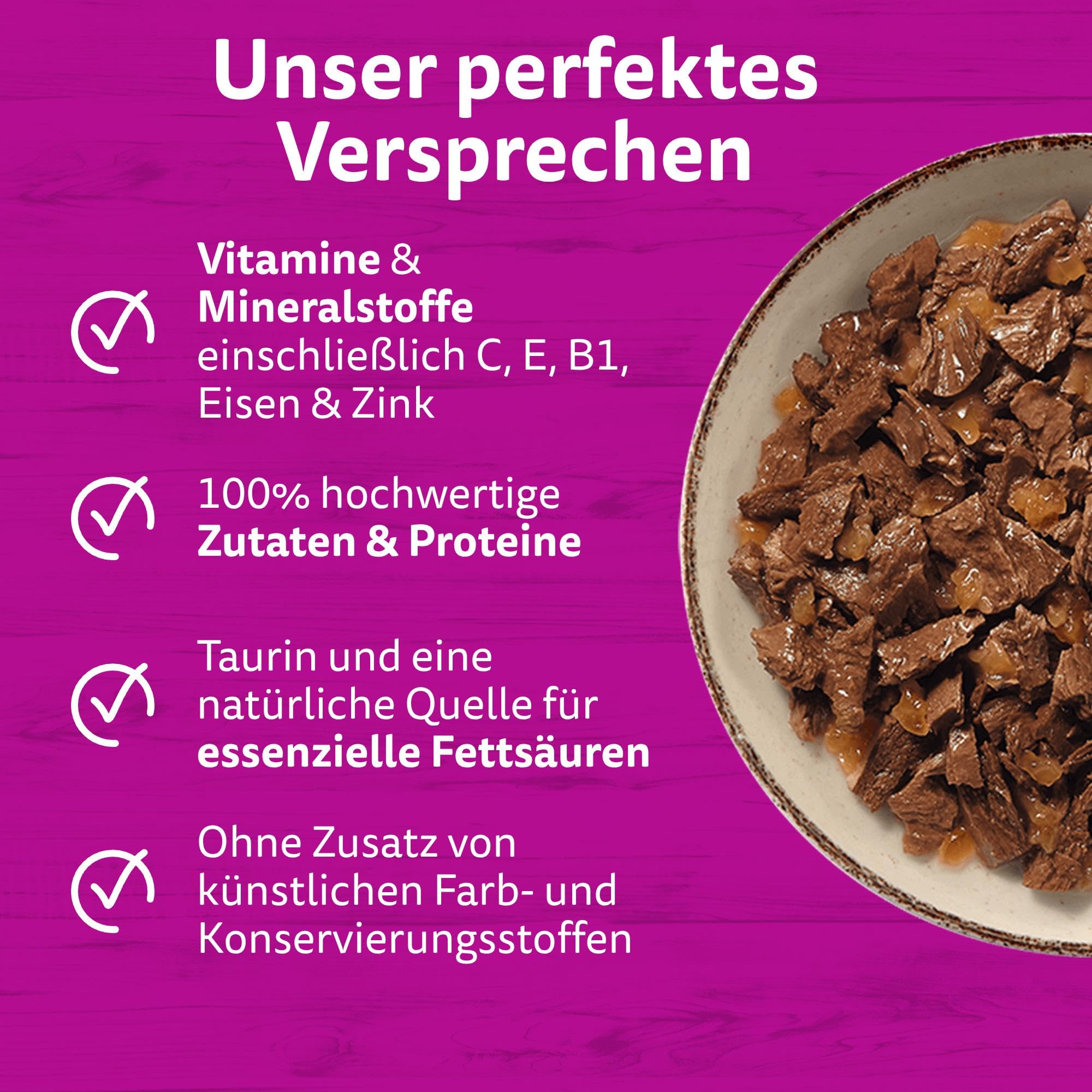 Whiskas Pure Delight Nassfutter Gelee Klassisches Ragout 12x85g