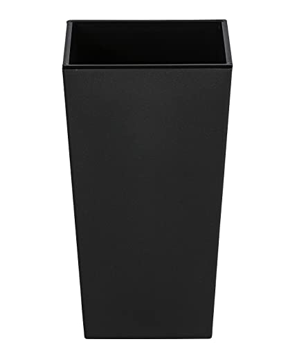 Dehner Elise Pflanztopf Selbstbewässerung schwarz-matt 26 cm