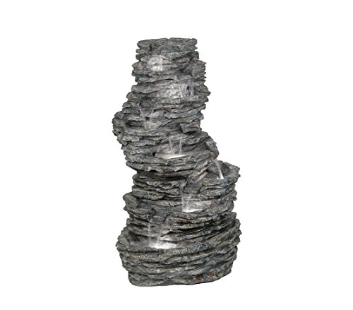 Dehner Torino Gartenbrunnen LED Polyresin 144 cm