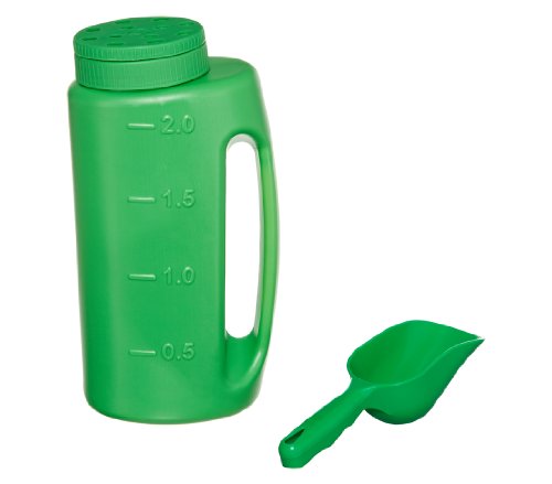 Dehner Streudose Streubehälter grün 2 Liter mit Schaufel