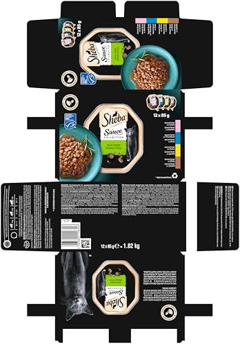 Sheba Sauce Collection Nassfutter Vielfalt 12x85g extra Sauce