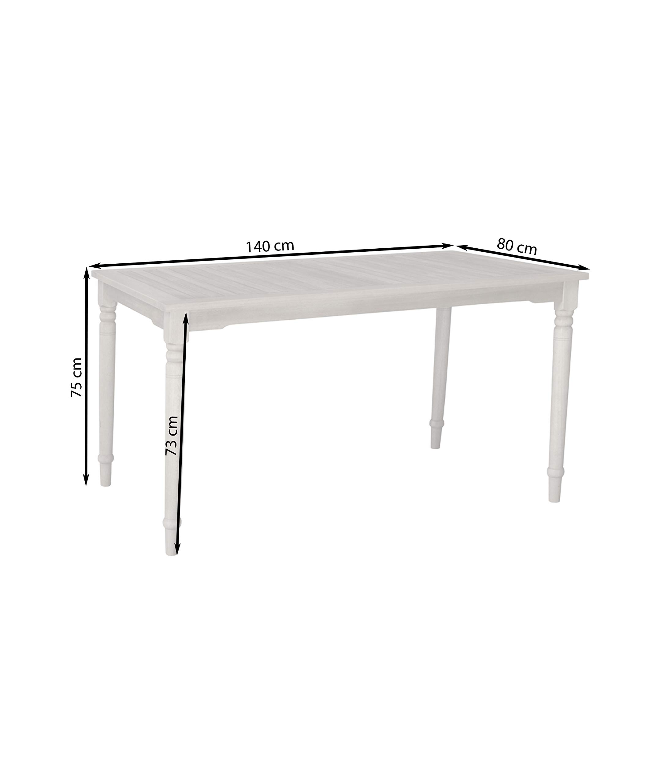 Dehner Premium Lovely Samoa Gartentisch Akazie natur 140x75x80 cm
