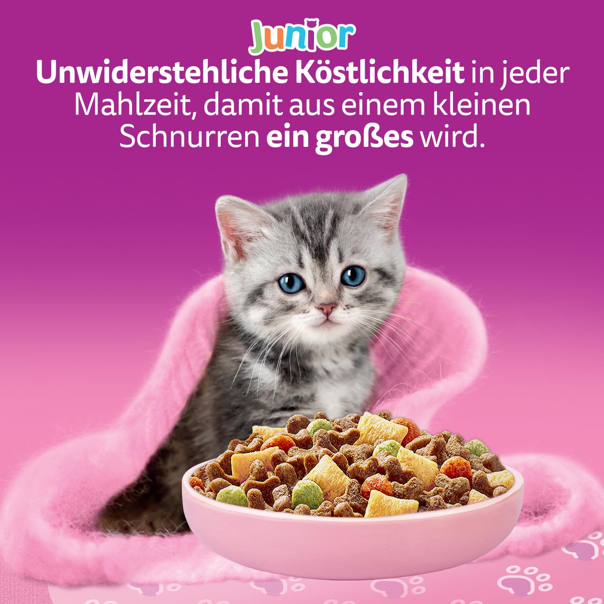 Whiskas Junior Trockenfutter Huhn 6x1,9kg für Kitten