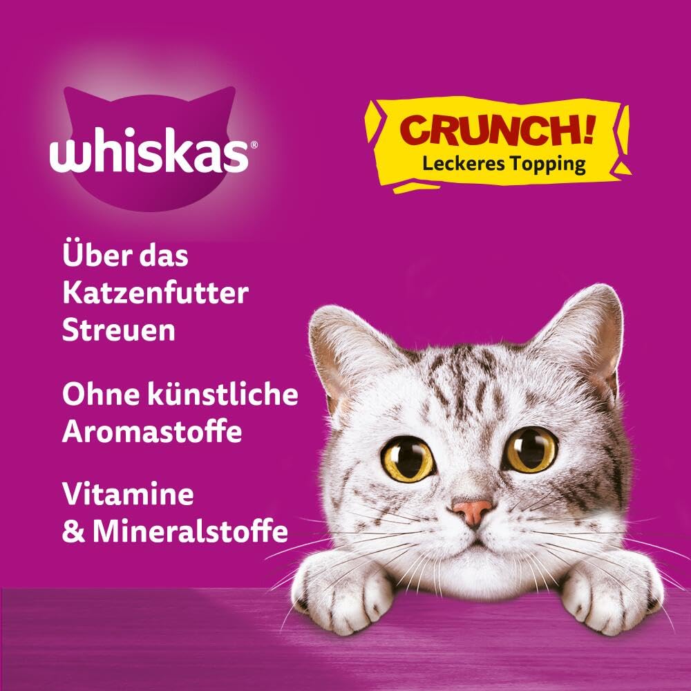 Whiskas Crunch Katzensnacks Huhn Pute Ente 6x100g knusprig
