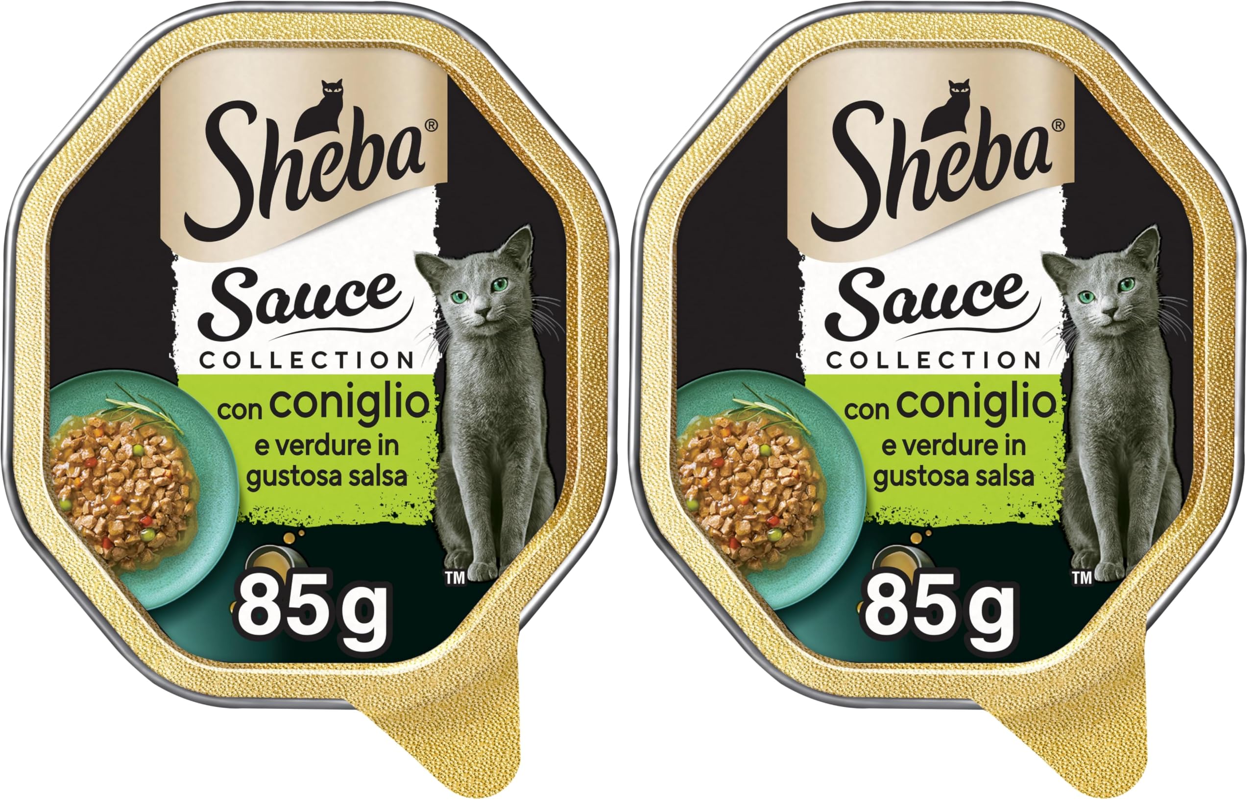 Sheba Sauce Collection Kaninchen und Gemüse Nassfutter 22x85g in Sauce