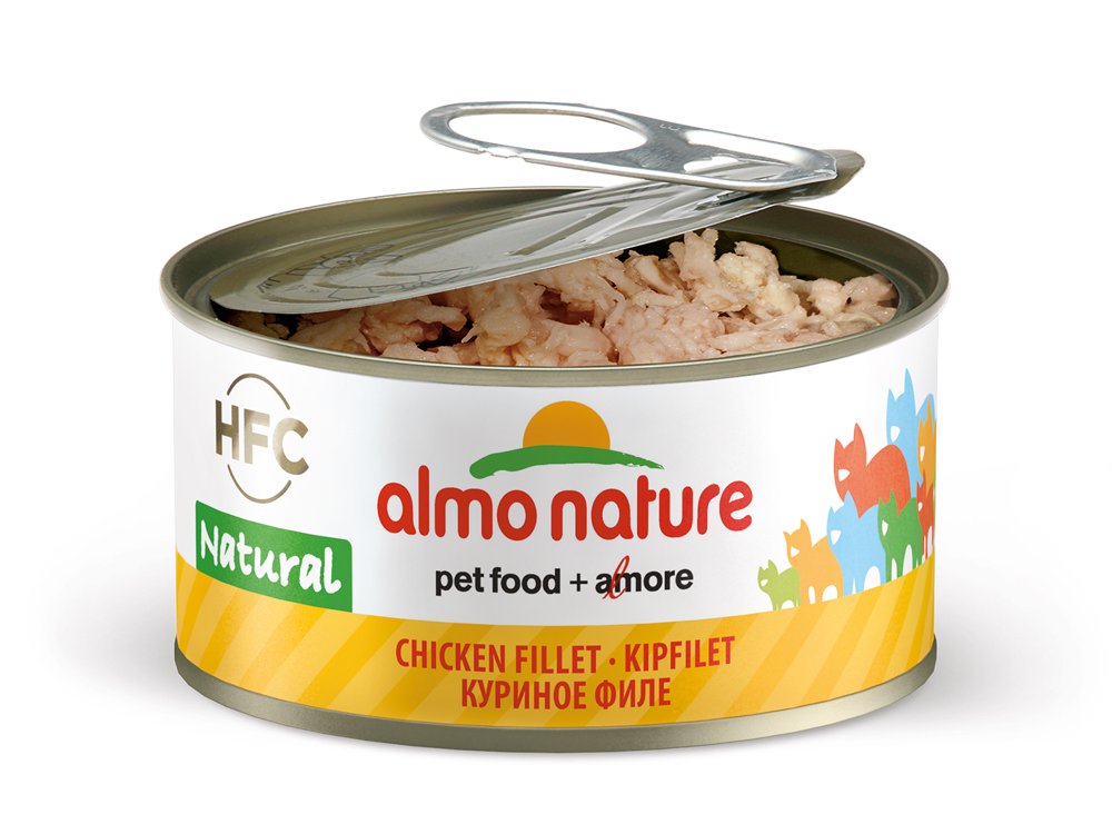 Almo Nature Nature Cat Hähnchenfilet Nassfutter 24x70g pur