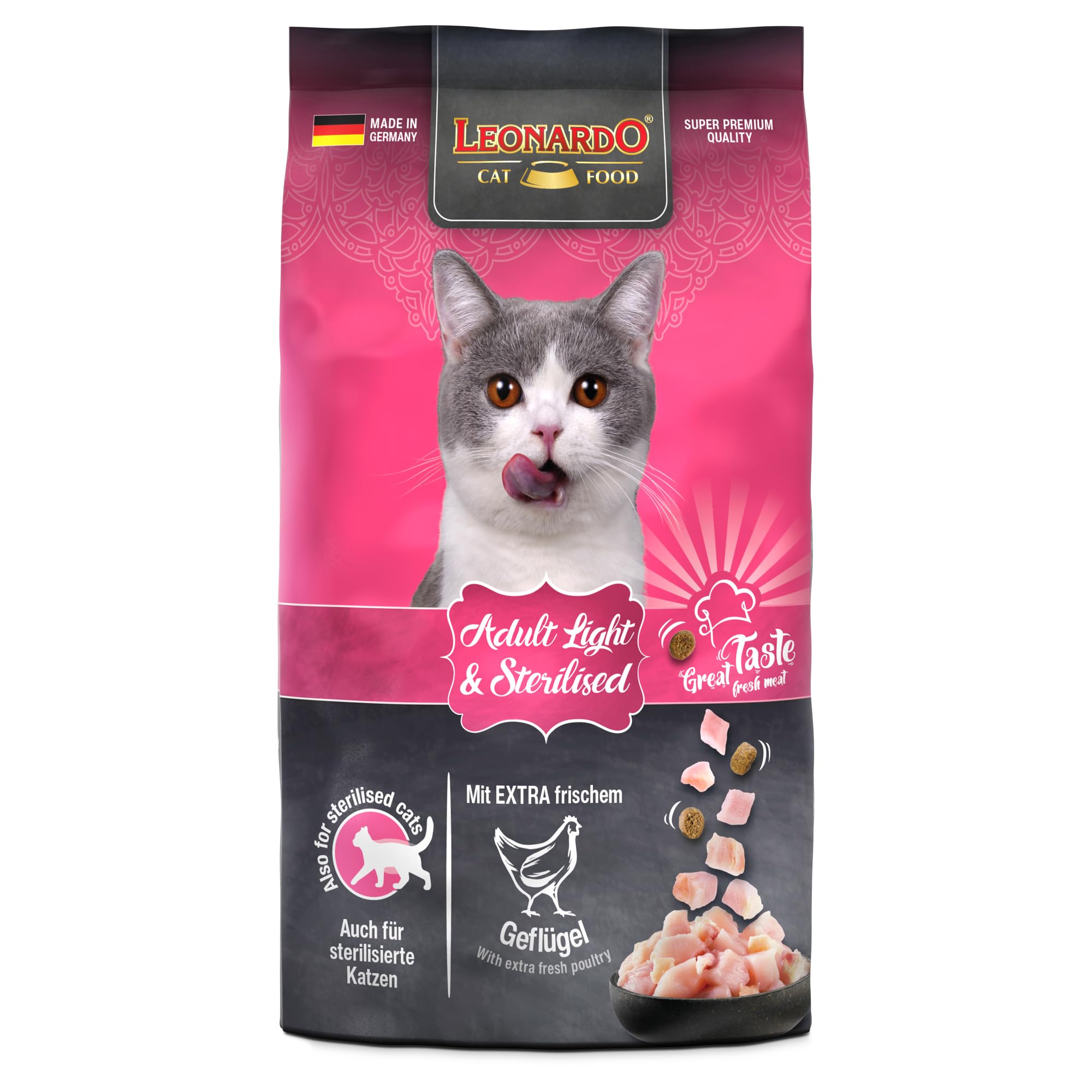 Leonardo Adult Light Trockenfutter Geflügel 2kg Light