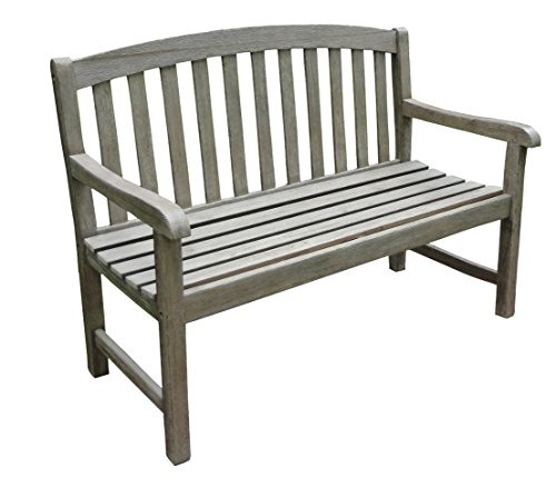 Dehner Skane Gartenbank 2-Sitzer 120 cm Akazie grau-braun