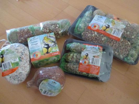 Dehner Natura Wildvogelfutter Snackmix 6-teilig energiereich