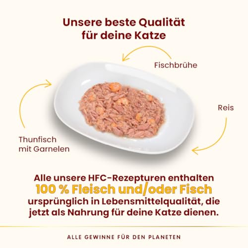 Almo Nature HFC Natural Nassfutter Thunfisch Garnelen 12x280g
