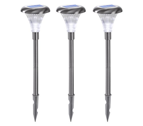 Dehner Living Capri Solarleuchte 3er Set silber 46 cm