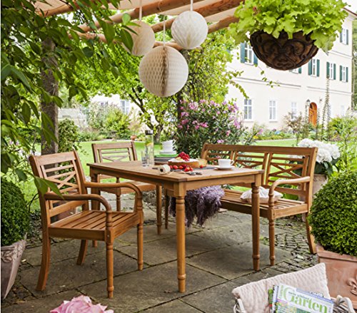Dehner Samoa Gartenbank 3-Sitzer 150 cm Akazienholz natur