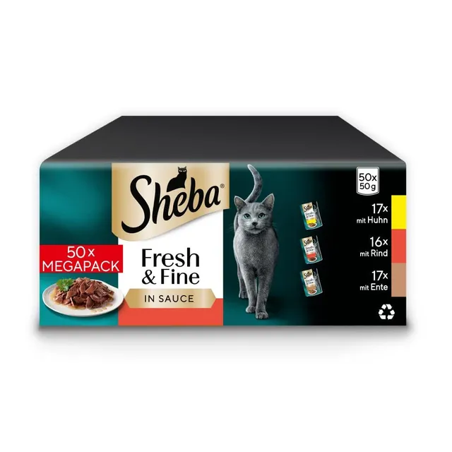 Sheba Fresh & Fine Huhn Nassfutter Gravy Multipack