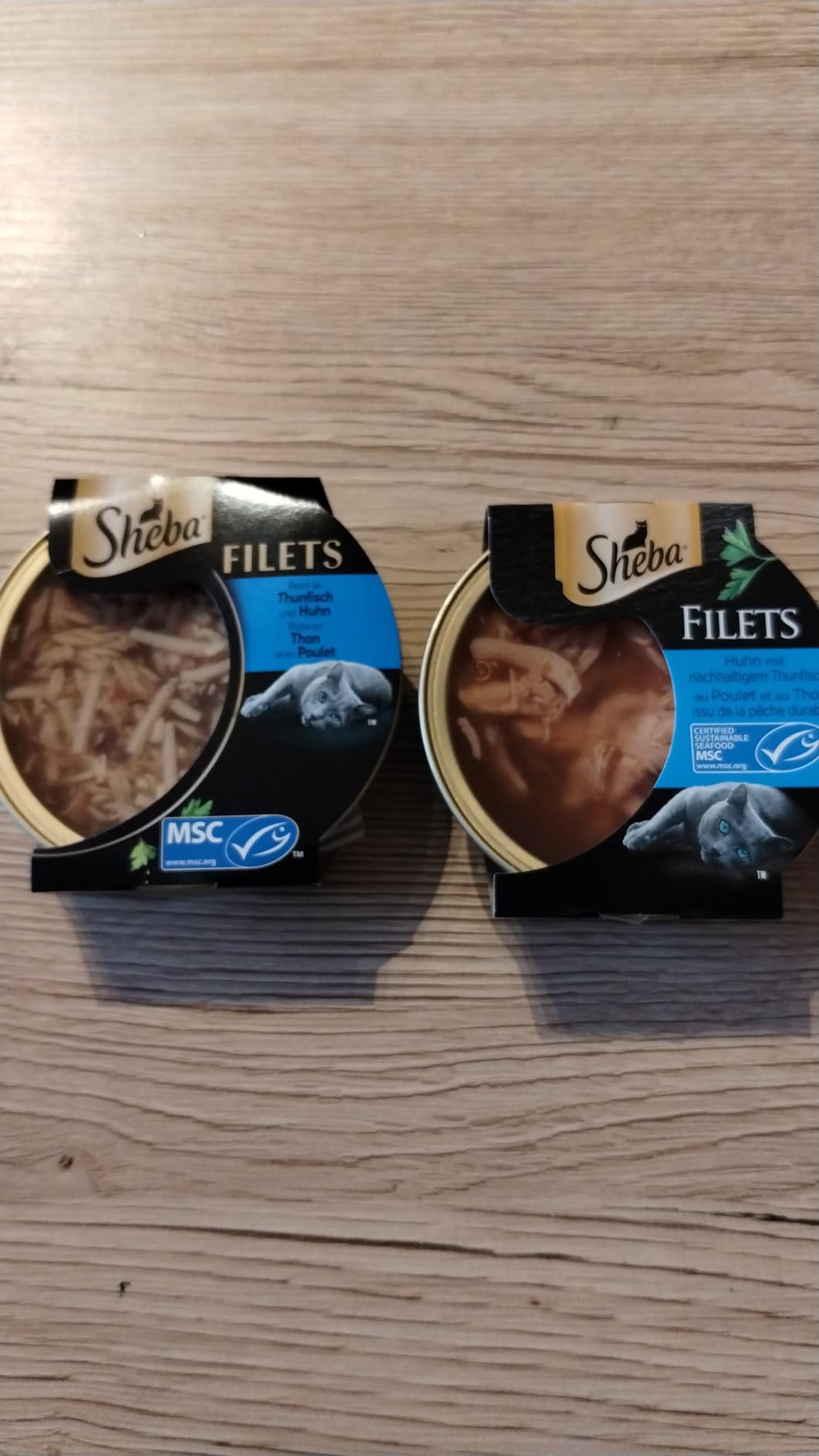 Sheba Filets Huhn Hochseefisch Garnelen Nassfutter 16x60g Sauce