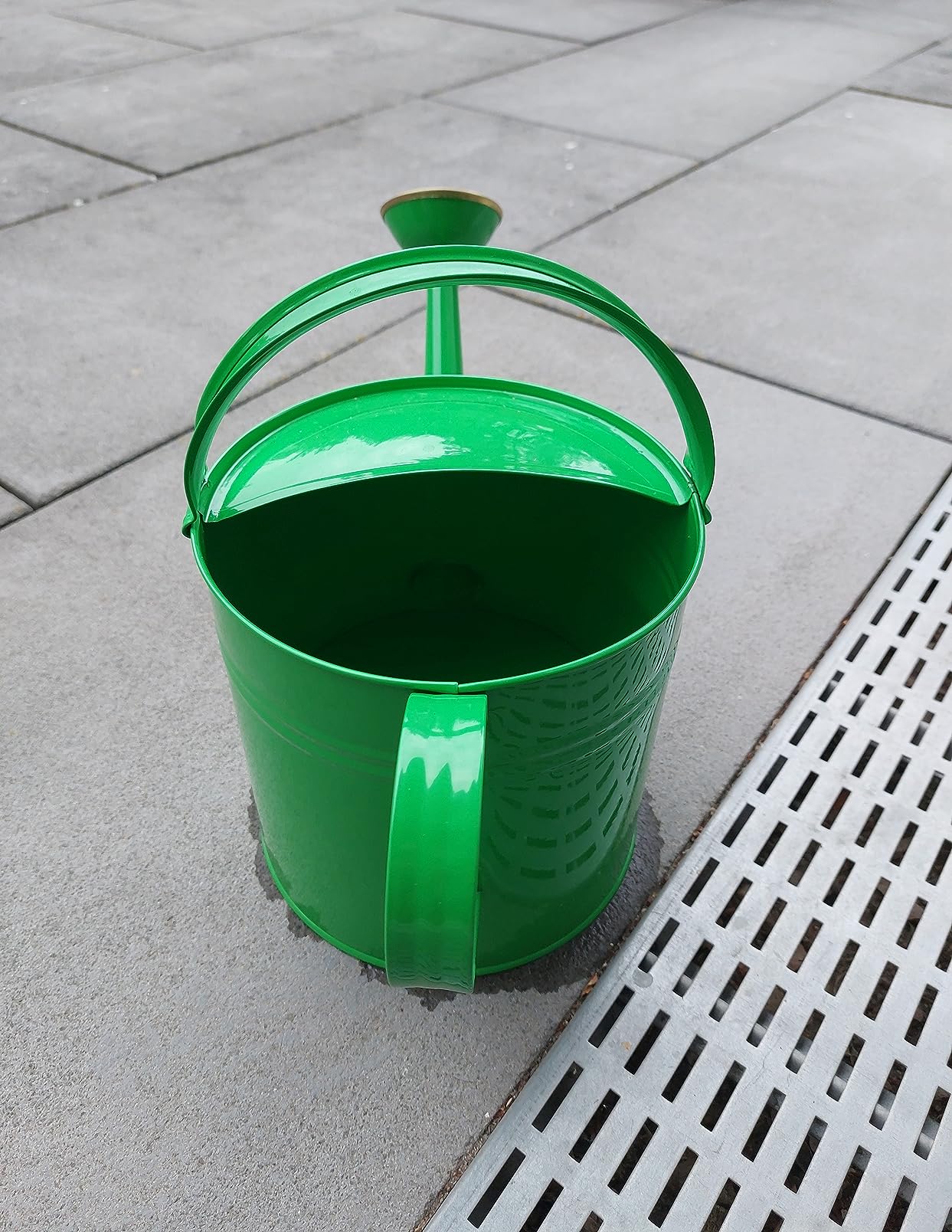 Dehner Premium Lovely Gießkanne nostalgisch Zink 5l grün