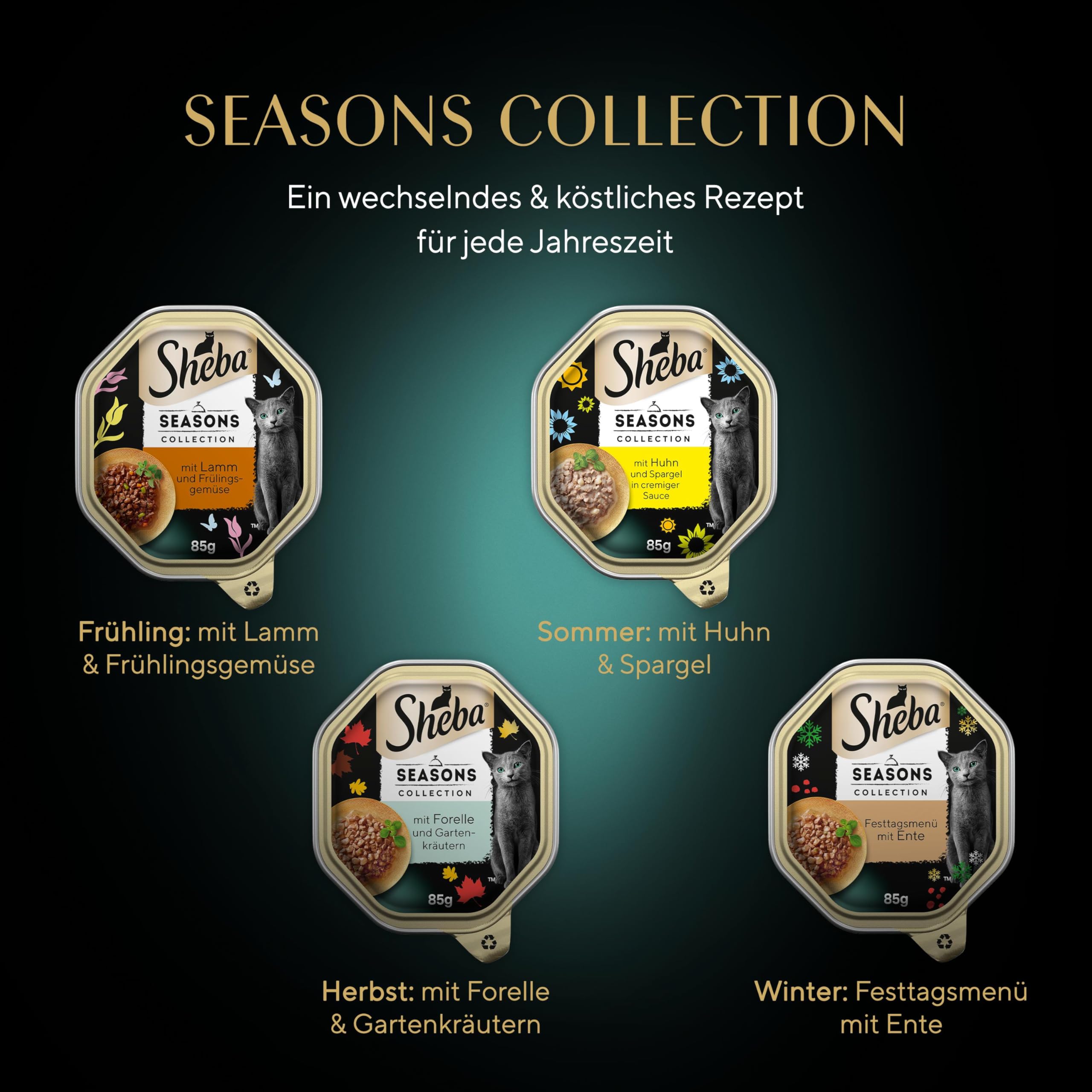 Sheba Seasons Collection Nassfutter Sauce 22x85 g zart
